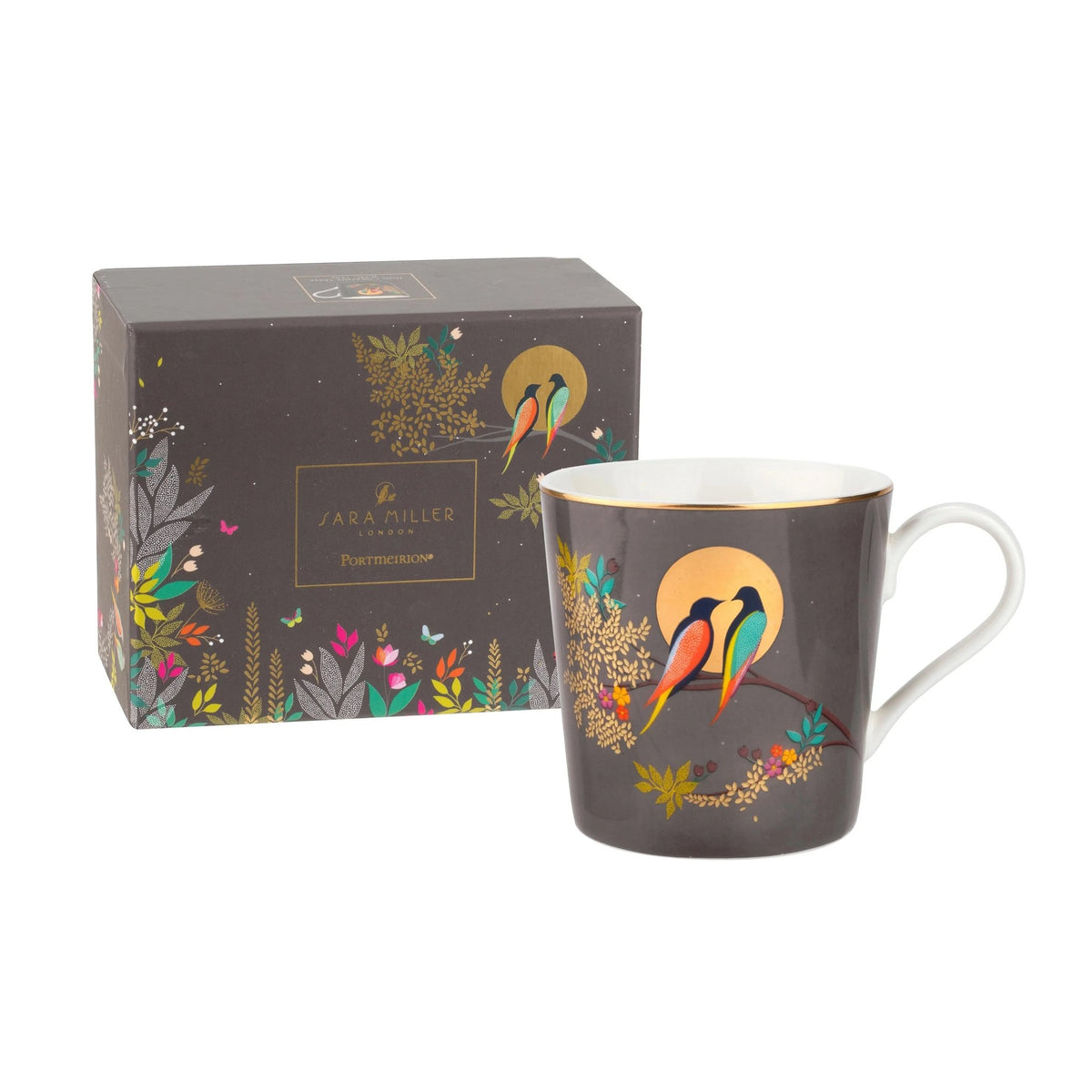 Sara Miller Chelsea Collection Mug - Dark Grey Portmeirion