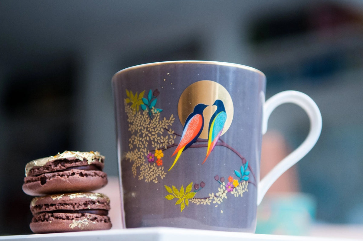 Sara Miller Chelsea Collection Mug - Dark Grey Portmeirion