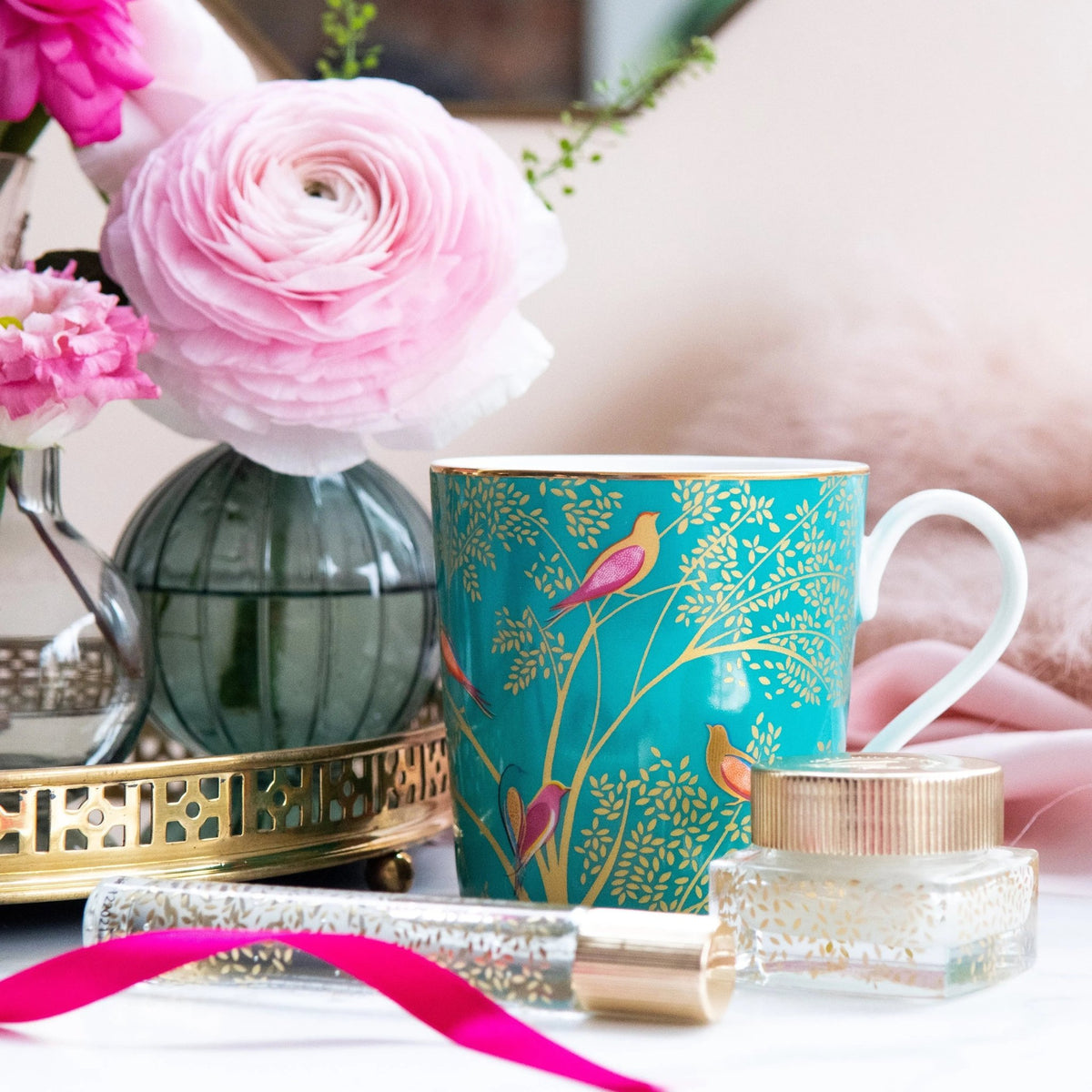 Sara Miller Chelsea Collection Mug - Green Portmeirion
