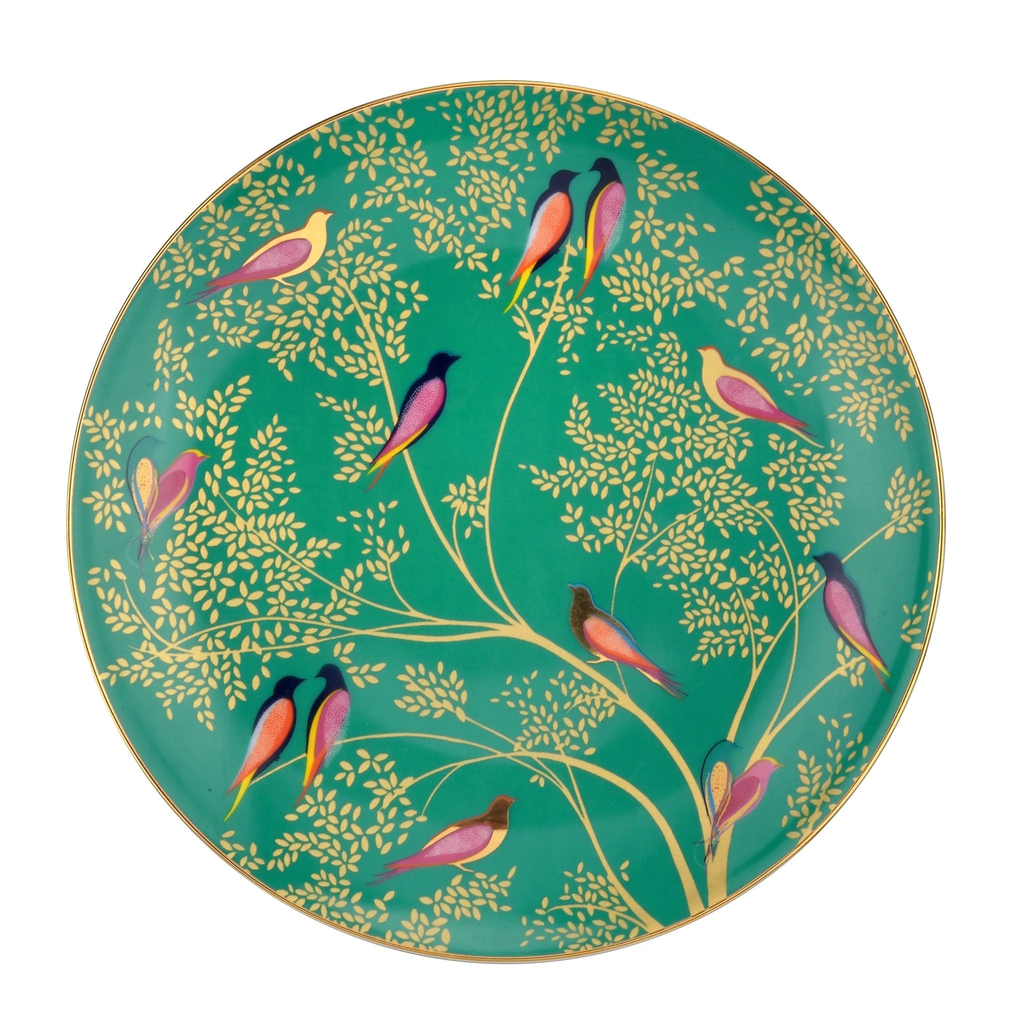 Sara Miller Chelsea Collection S/4 Plates - Assorted (Dark Grey, Pink, Navy, Green) Portmeirion