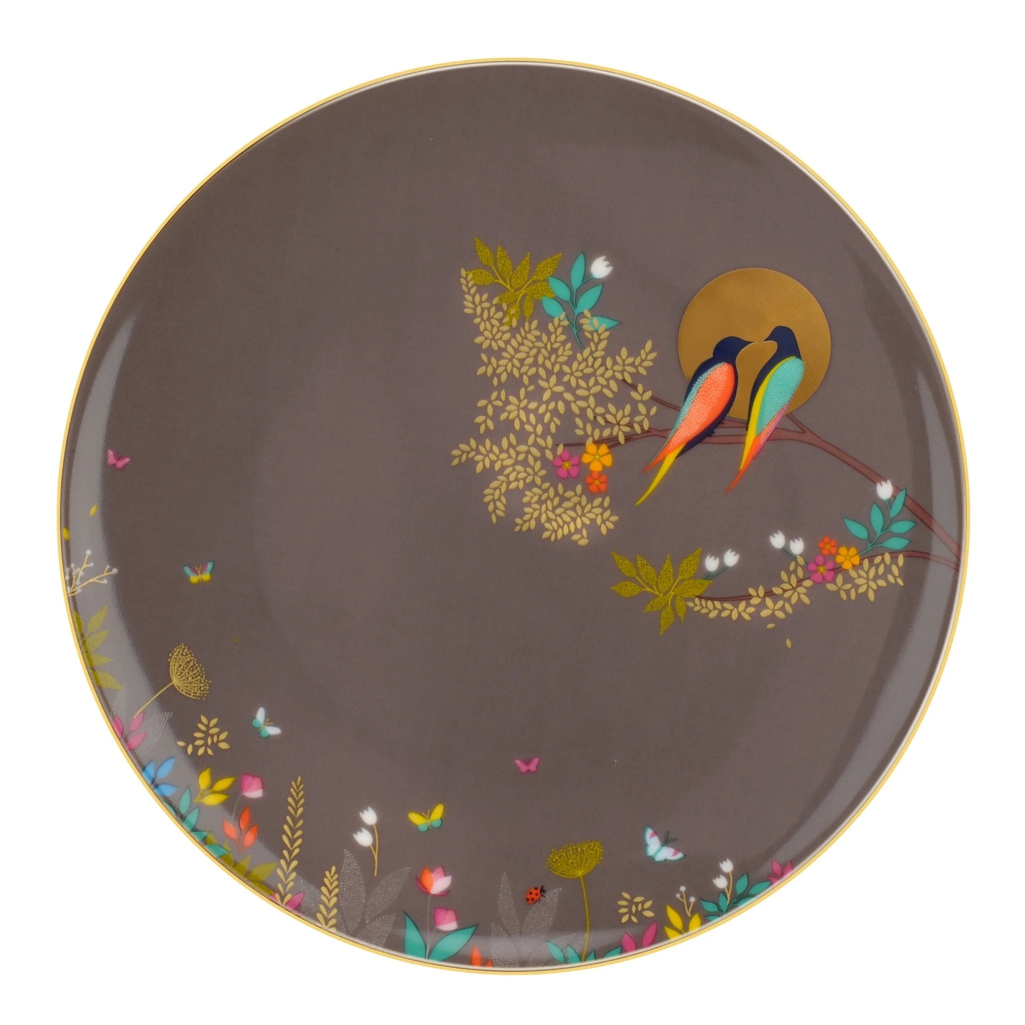Sara Miller Chelsea Collection S/4 Plates - Assorted (Dark Grey, Pink, Navy, Green) Portmeirion