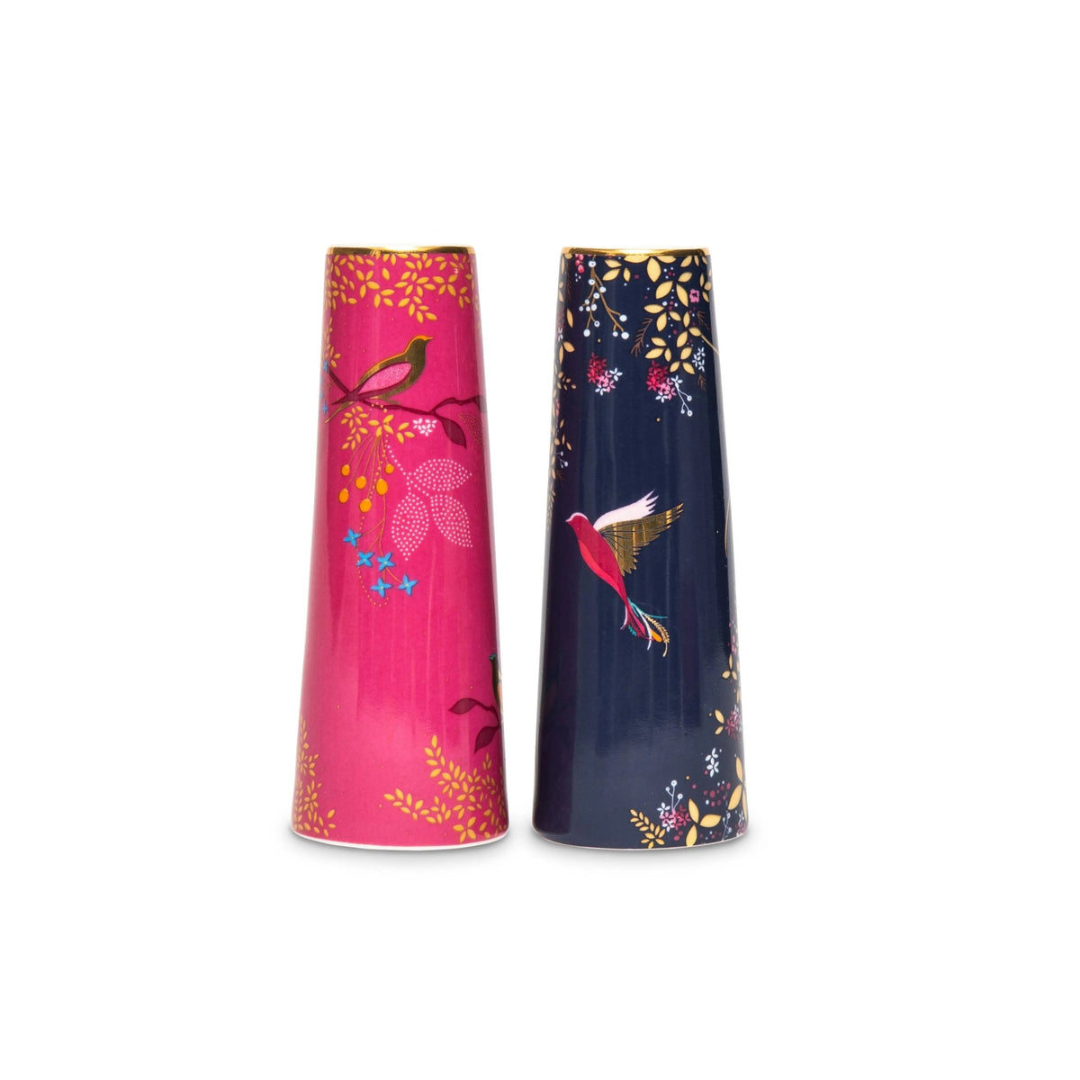 Sara Miller - Chelsea Collection SALT & PEPPER SHAKER NAVY/PINK Portmeirion