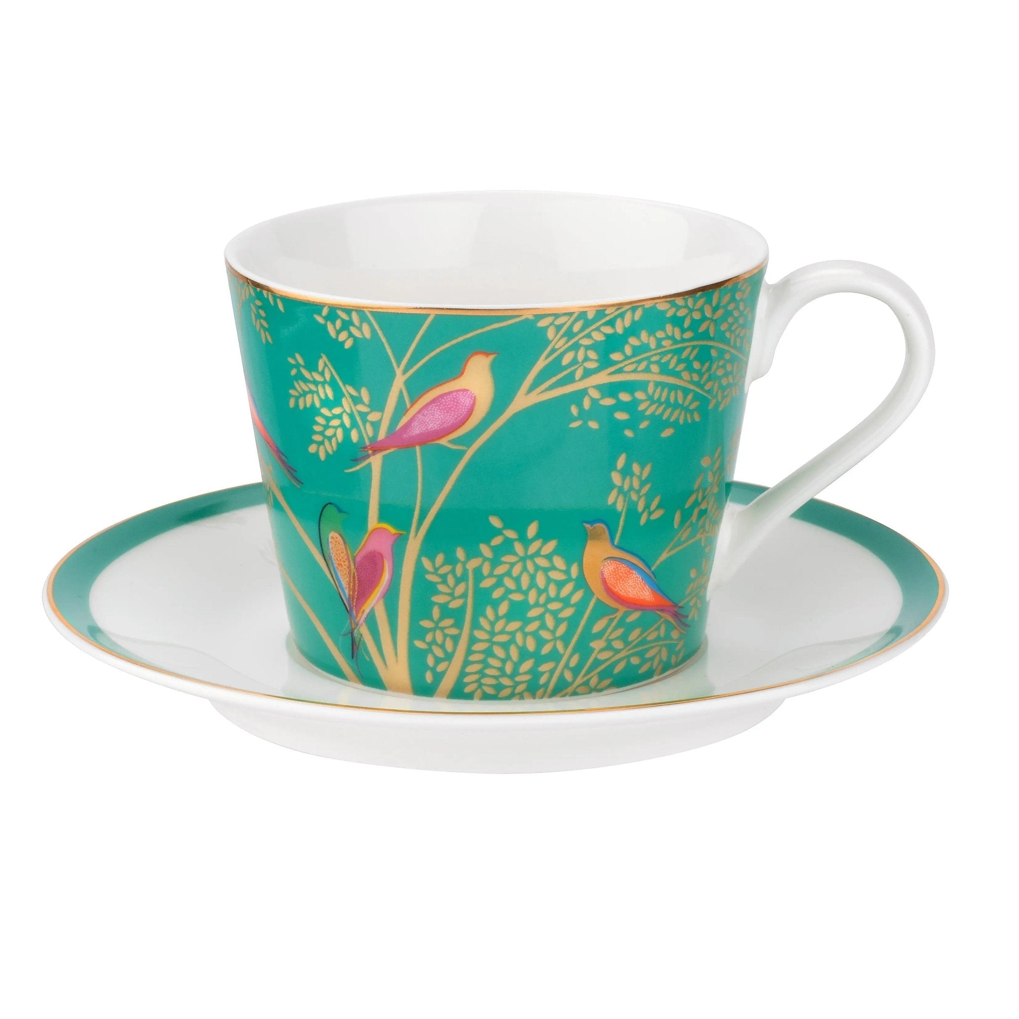 Sara Miller - Chelsea Collection Teacup and Saucer - Green Portmeirion