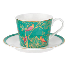 Sara Miller - Chelsea Collection Teacup and Saucer - Green Portmeirion