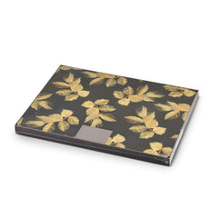 Sara Miller - London Etched Leaves Large Placemats Set of 4 Dark Grey Portmeirion - Crystal House
