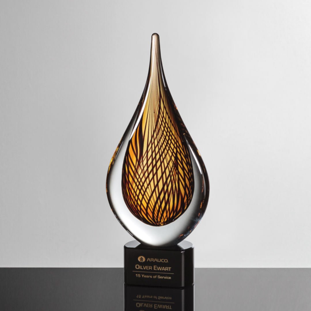 Sardinia Crystal Award – Luxury Recognition Trophy crystal edge - Crystal House