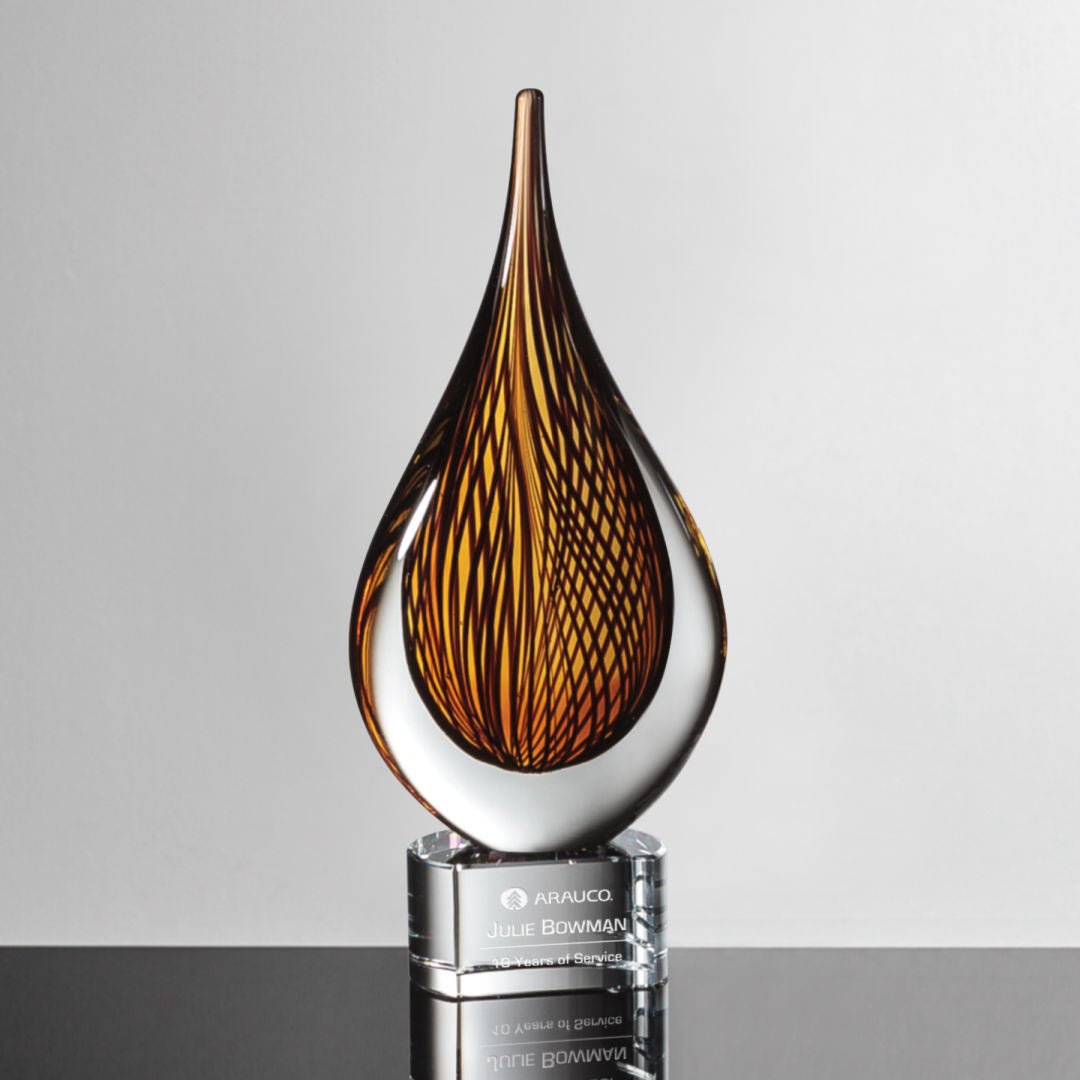 Sardinia Crystal Award – Luxury Recognition Trophy crystal edge - Crystal House