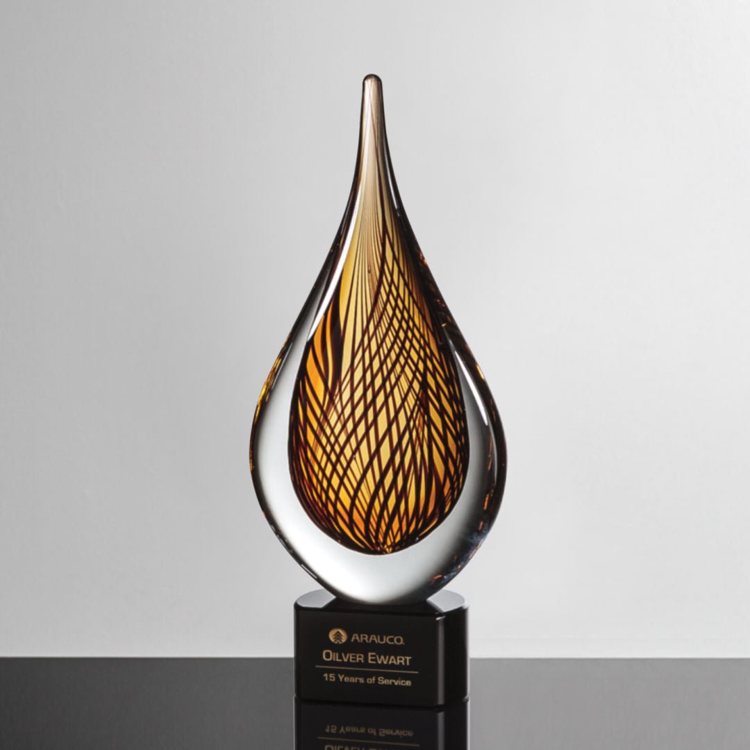 Sardinia Crystal Award – Luxury Recognition Trophy crystal edge - Crystal House
