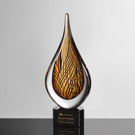 Sardinia Crystal Award – Luxury Recognition Trophy crystal edge - Crystal House