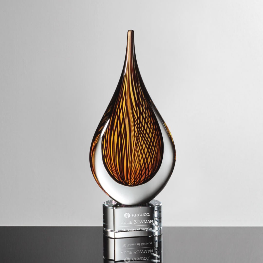 Sardinia Crystal Award – Luxury Recognition Trophy crystal edge - Crystal House