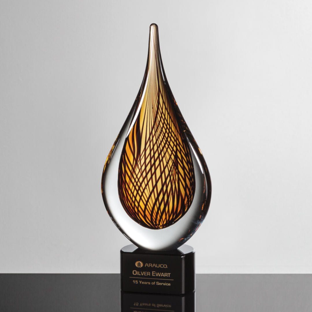 Sardinia Crystal Award – Luxury Recognition Trophy crystal edge - Crystal House