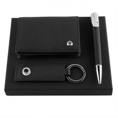 Set HUGO BOSS (ballpoint pen, key ring & card holder) Crystal House Promo