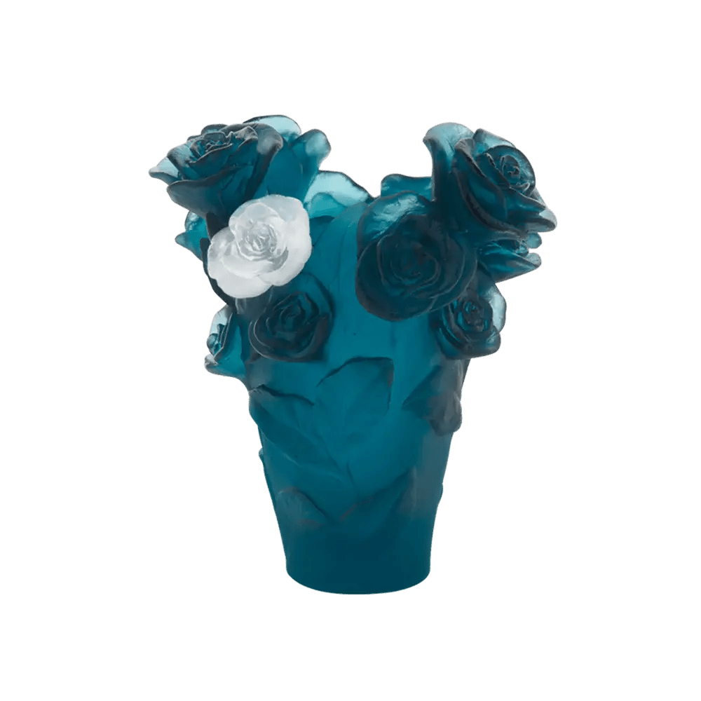 Small Rose Passion Vase Daum