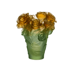 Small Rose Passion Vase Daum