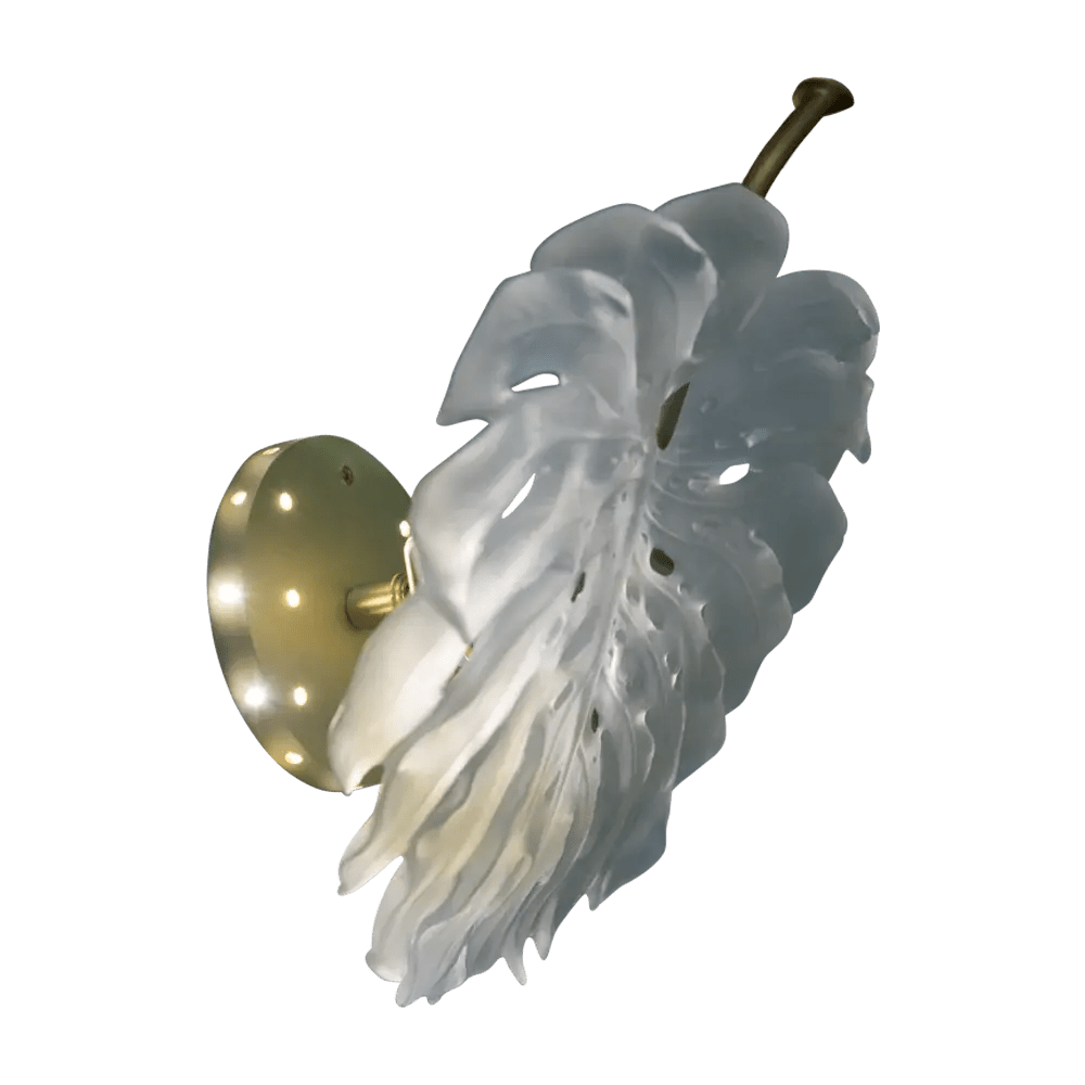 Small Short-Fixture Monstera Wall Lamp Emilio Robba Daum