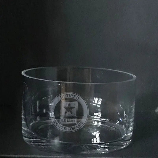 Soldier for life US Army logo -Candy bowl Crystal House