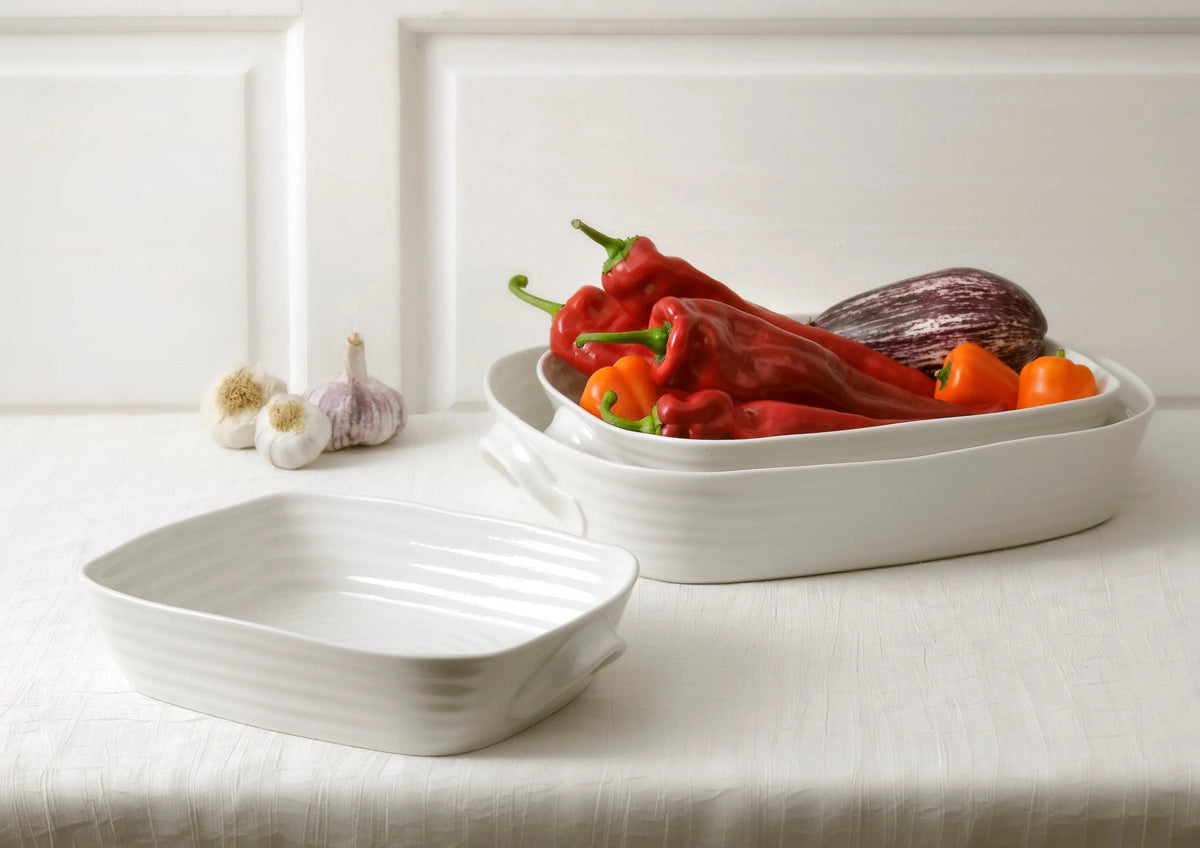 Sophie Conran White -  Bakeware Large Handled Rectangular Roasting Dish Portmeirion