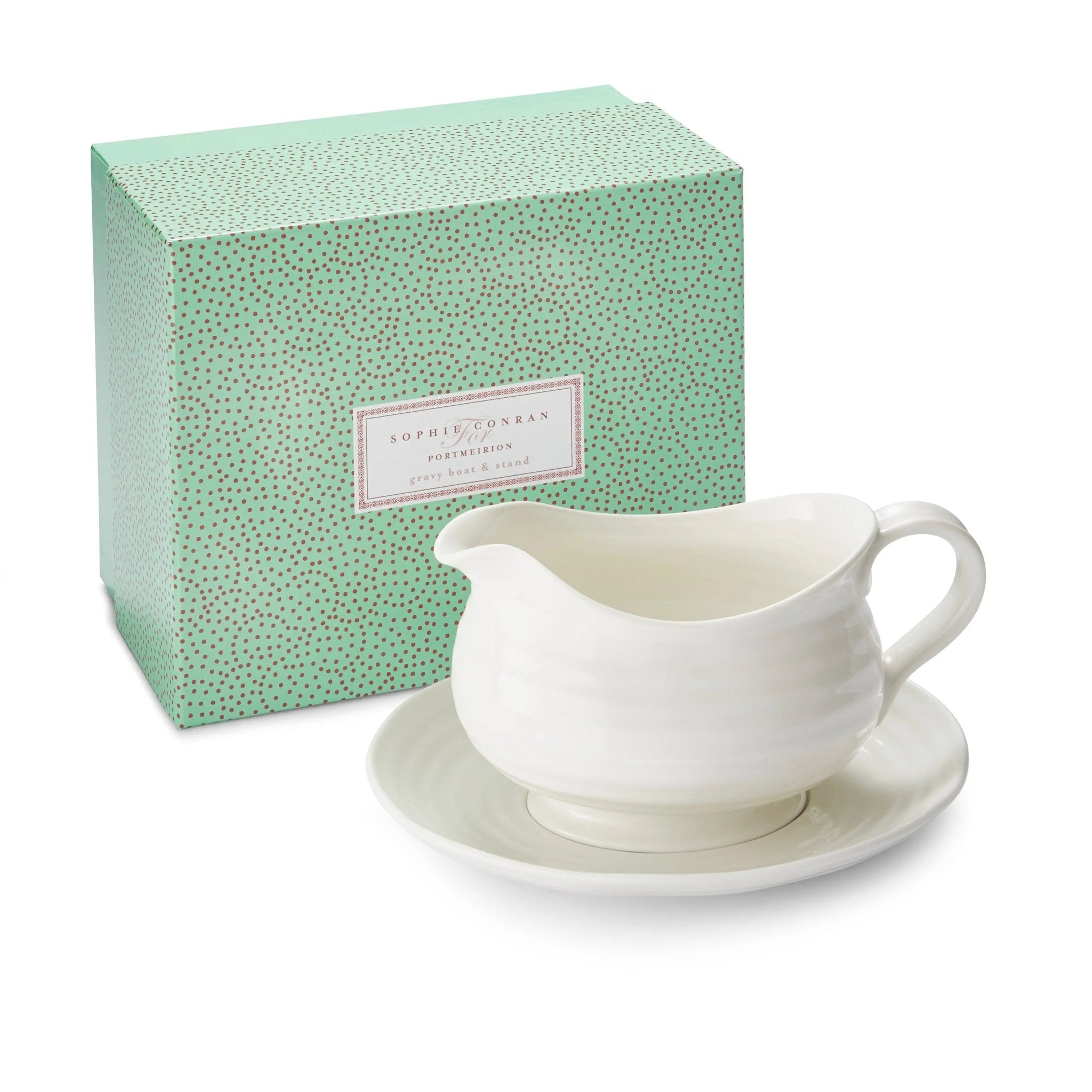 Sophie Conran White - Serveware Gravy Boat & Stand Portmeirion