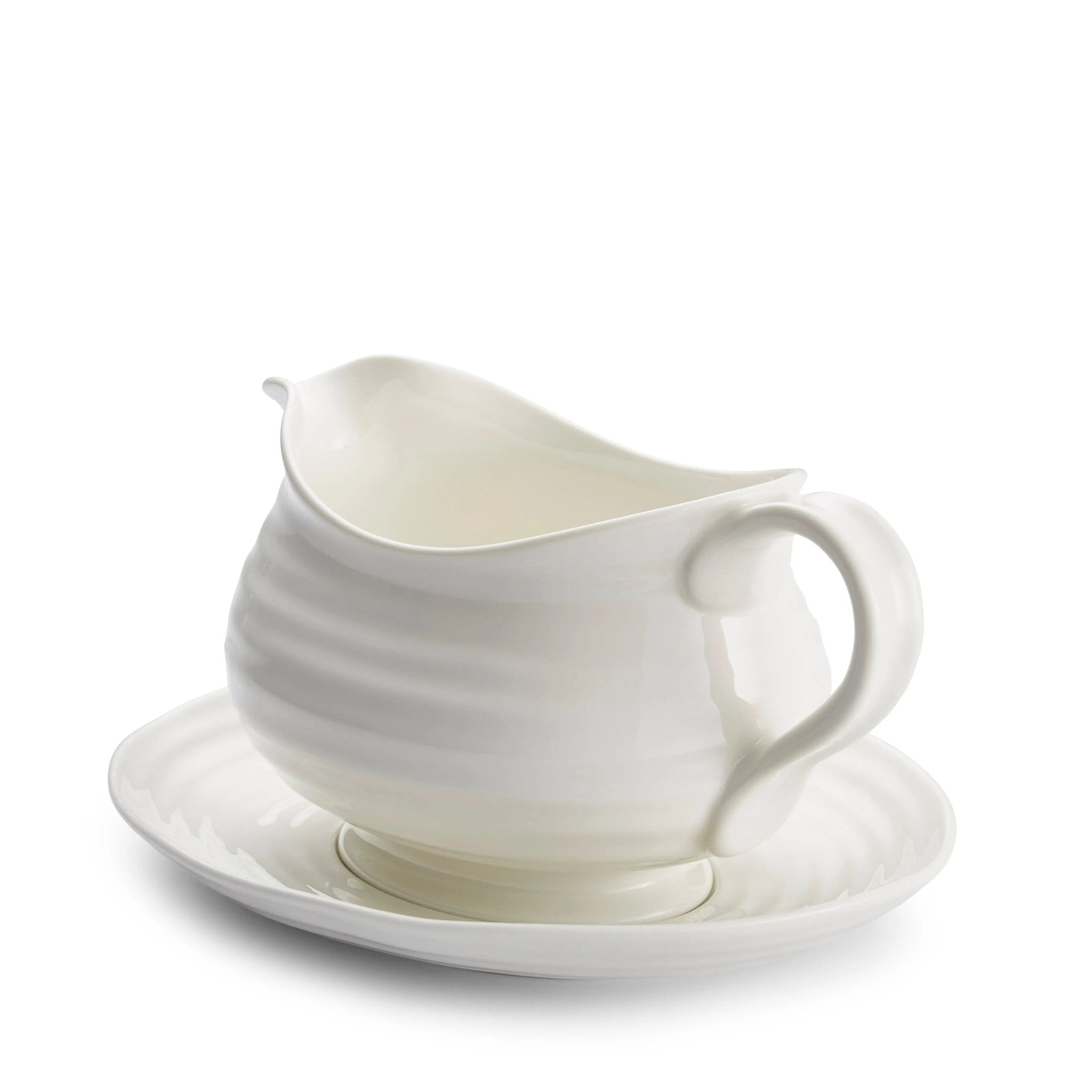 Sophie Conran White - Serveware Gravy Boat & Stand Portmeirion