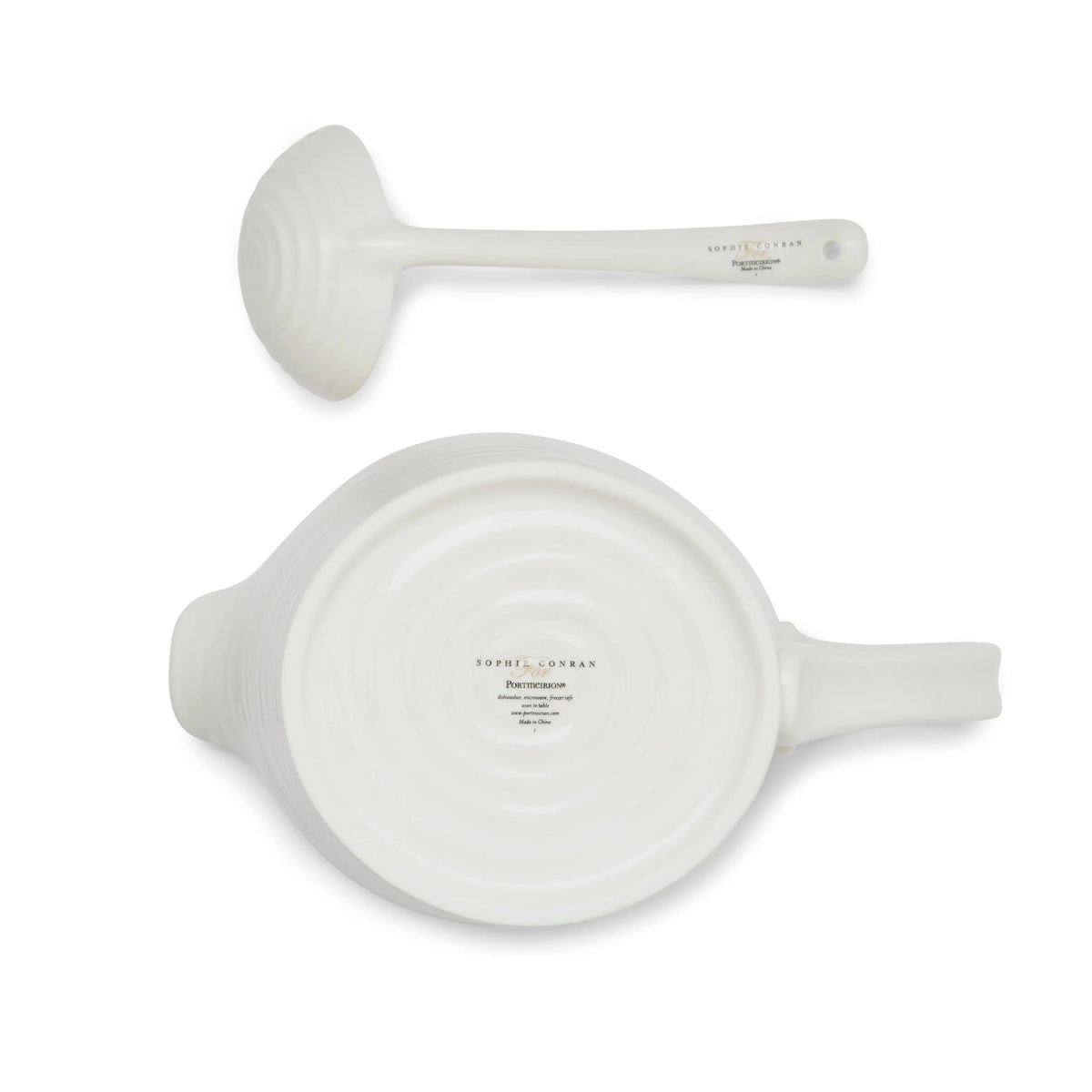 Sophie Conran White - Serveware Sauce Jug and Mini Ladle Set Portmeirion