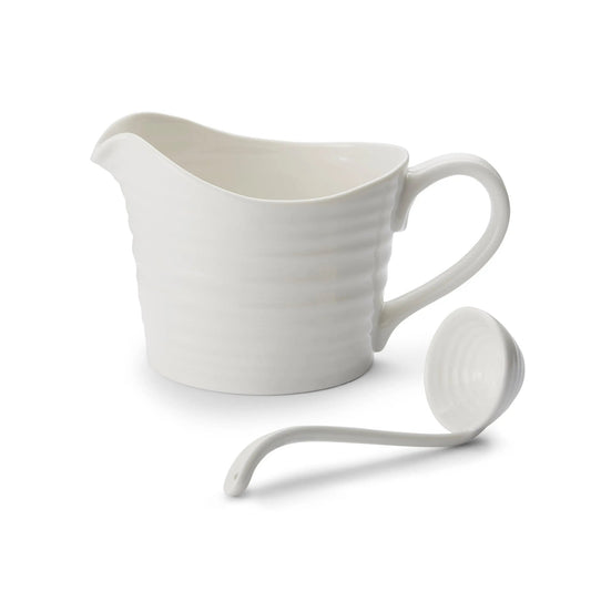 Sophie Conran White - Serveware Sauce Jug and Mini Ladle Set Portmeirion