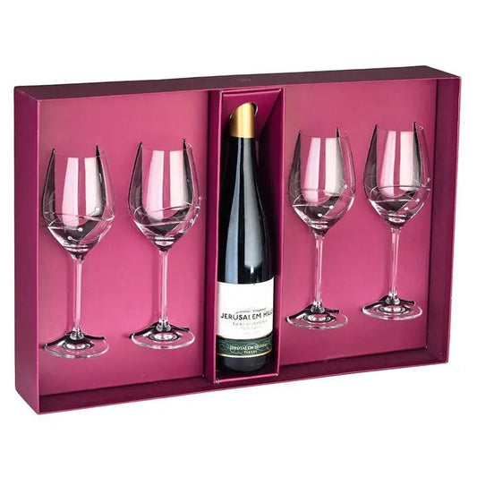 Sparkle 4 Wine Glass with space for bottle, 12.5 oz. Crystal House