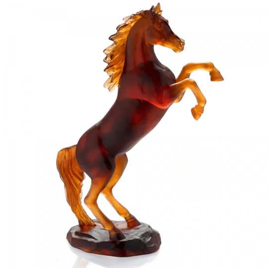 Spirited Horse in Amber 500 ex Daum