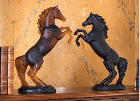 Spirited Horse in Black 500 ex Daum - Crystal House