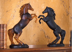 Spirited Horse in Black 500 ex Daum - Crystal House