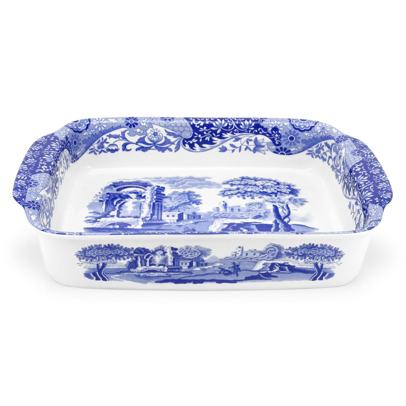Blue Italian - Bakeware Rectangular Handled Dish Spode