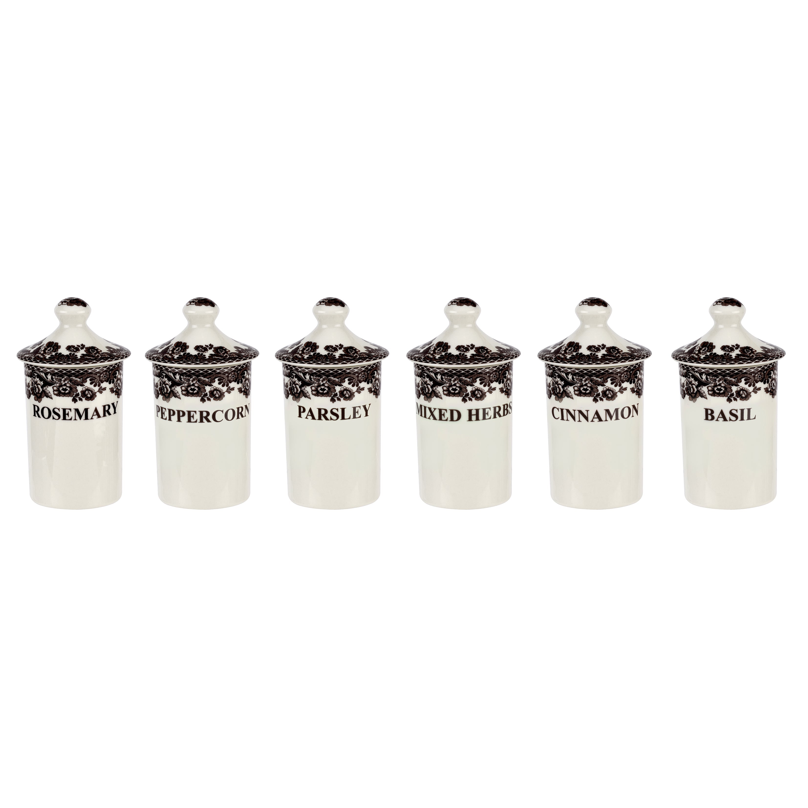 Delamere - Serveware / Giftware Spice Jars S/6 Spode