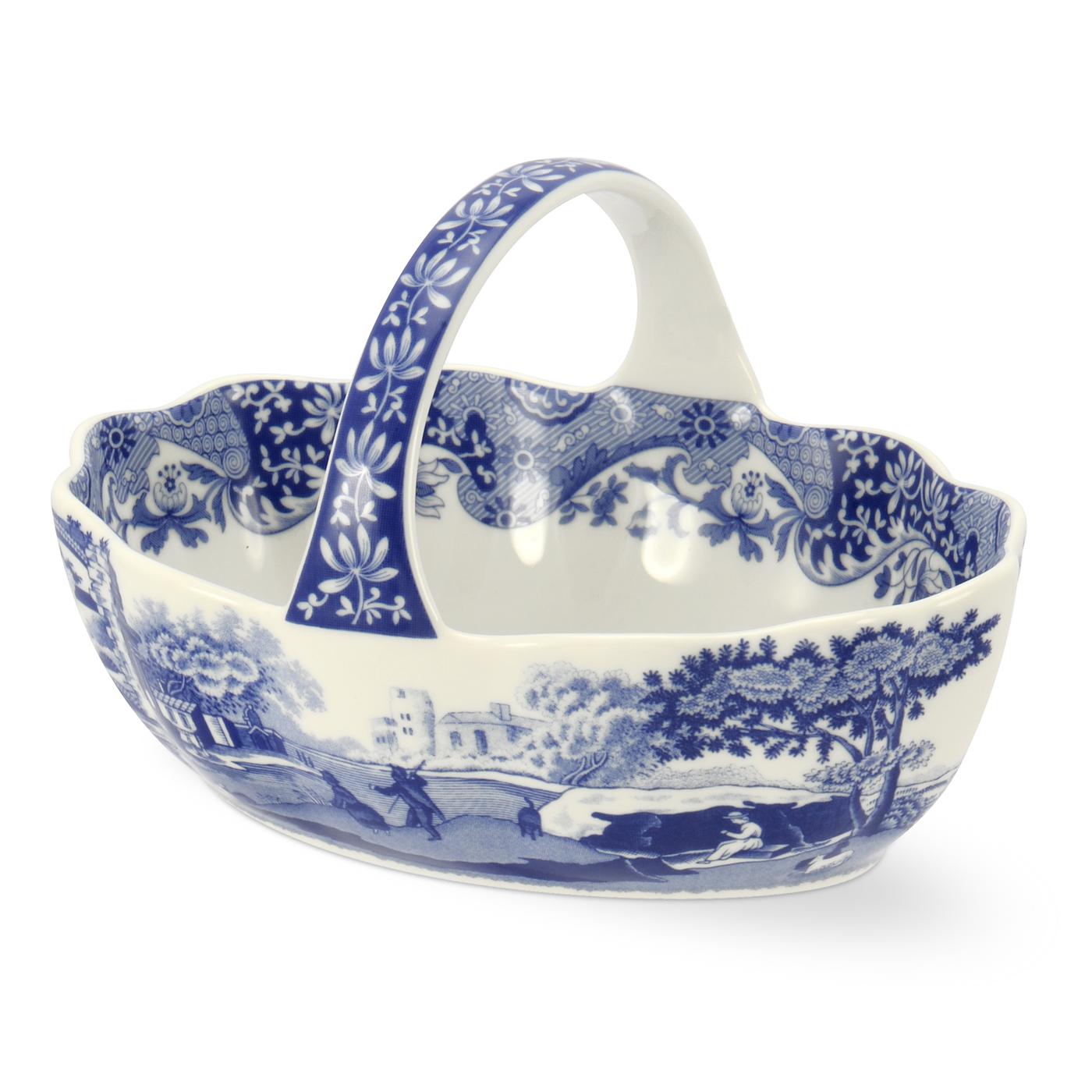 Blue Italian - Giftware & Accessories Handled Basket Spode