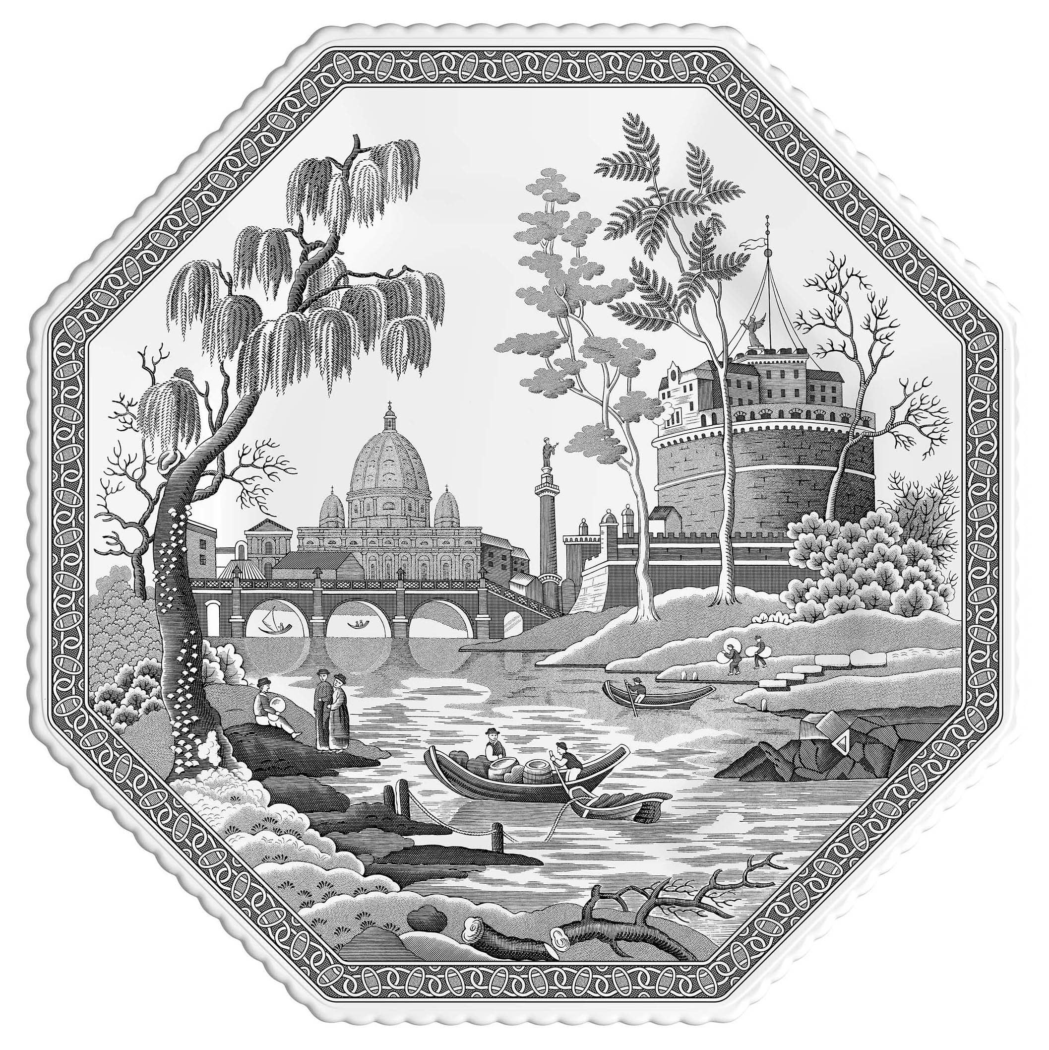 Heritage Dinnerware / Serveware / Giftware Octagonal Plate (Rome) Spode