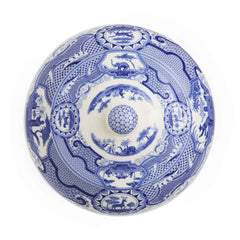 Spode Blue Italian Gothic Castle Vase Spode - Crystal House