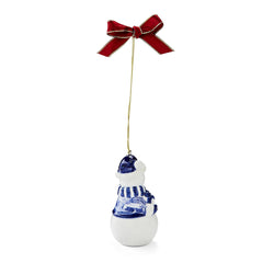Spode Blue Italian Snowman Ornament Spode - Crystal House