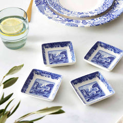 Spode Blue Italian Square Dishes, Set of 4 Spode - Crystal House