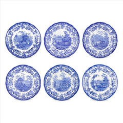 Spode Blue Room Zoological Plates Set of 6 Spode - Crystal House