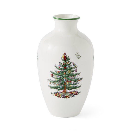 Spode Christmas Tree 10" Posy Vase Spode - Crystal House