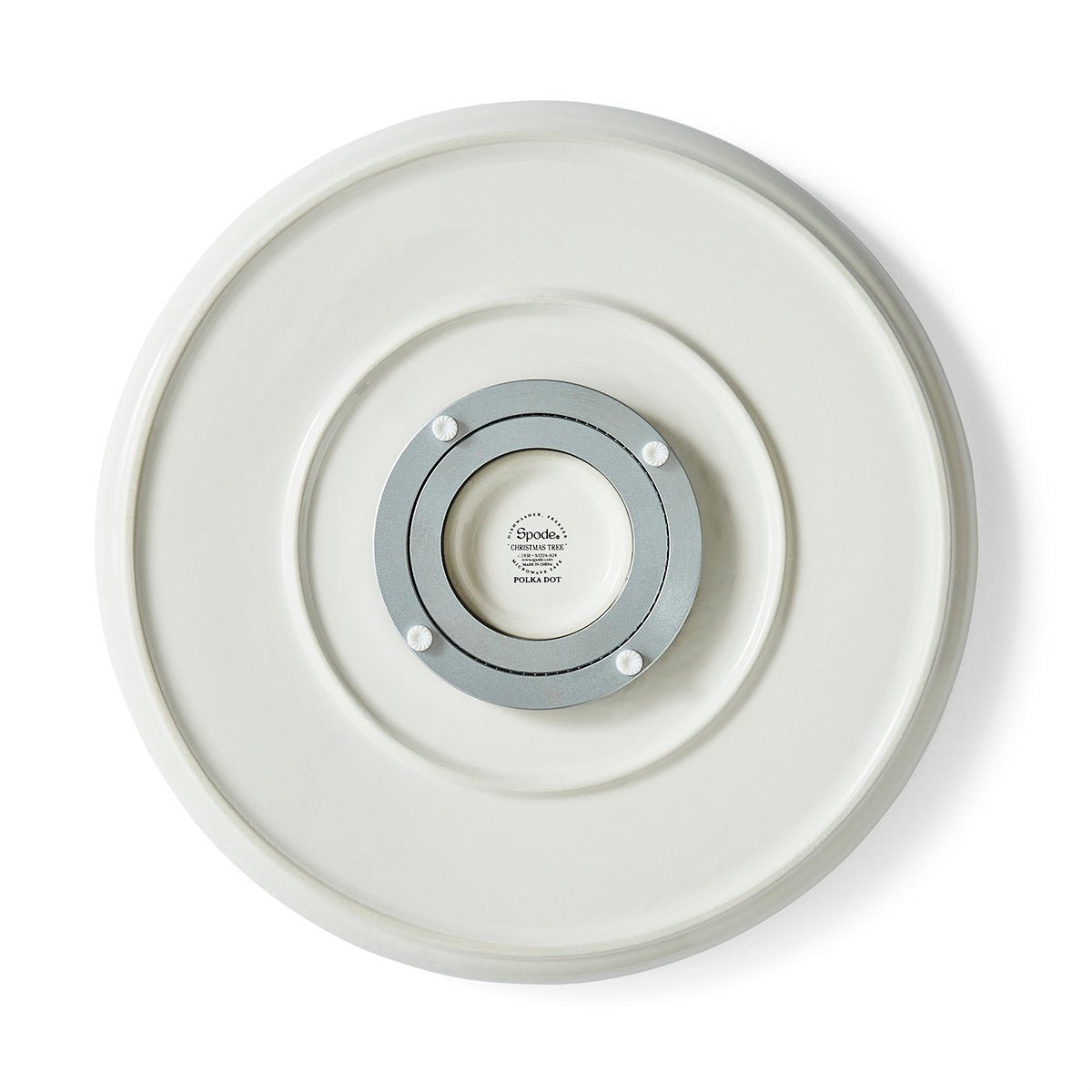 Spode Christmas Tree Polka Dot 13" Lazy Susan Spode - Crystal House