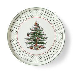 Spode Christmas Tree Polka Dot 13" Lazy Susan Spode - Crystal House