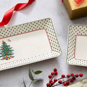Spode Christmas Tree Polka Dot 3 Piece Nesting Tray Spode - Crystal House