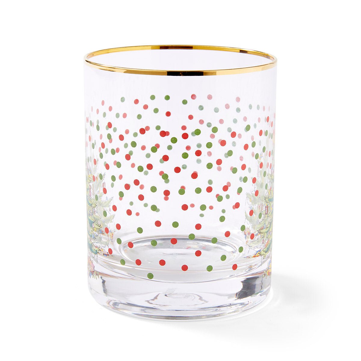 Spode Christmas Tree Polka Dot Set of 4 Glasses Spode - Crystal House
