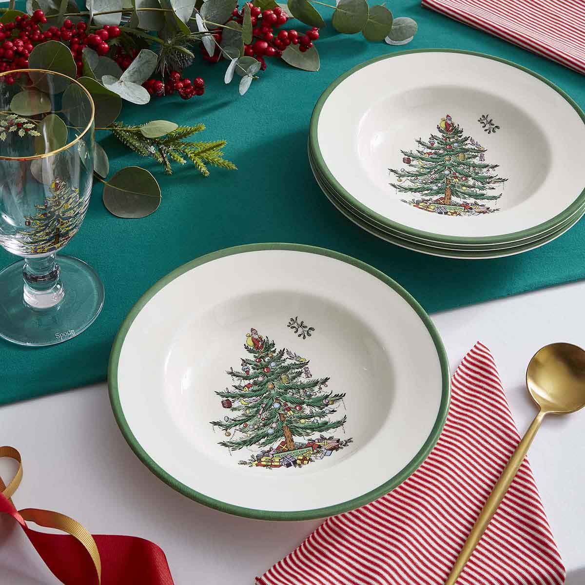 Spode Christmas Tree Soup Plate Spode - Crystal House