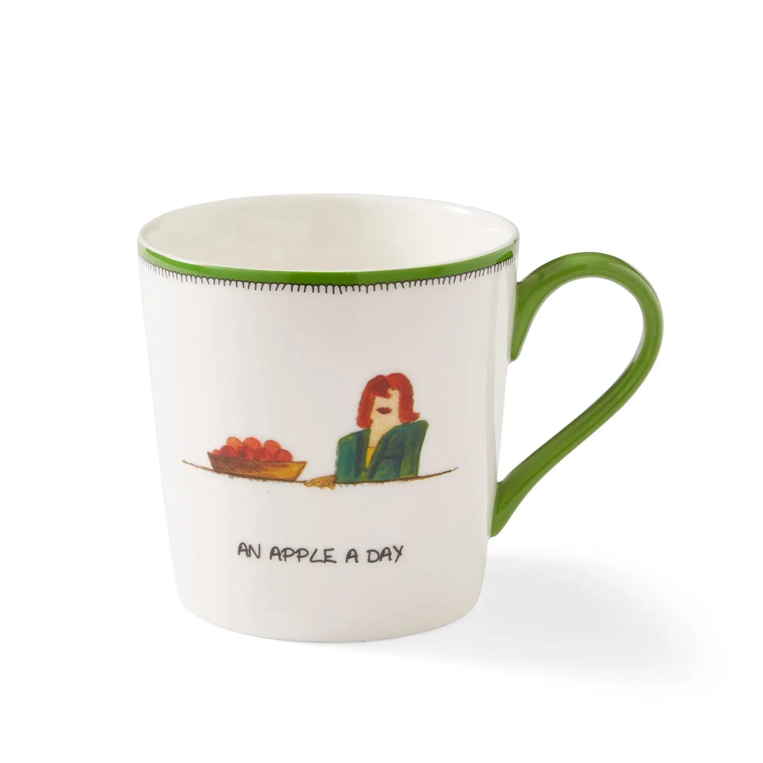 Spode Kit Kemp - Doodles An Apple A Day Mug 12Oz Spode