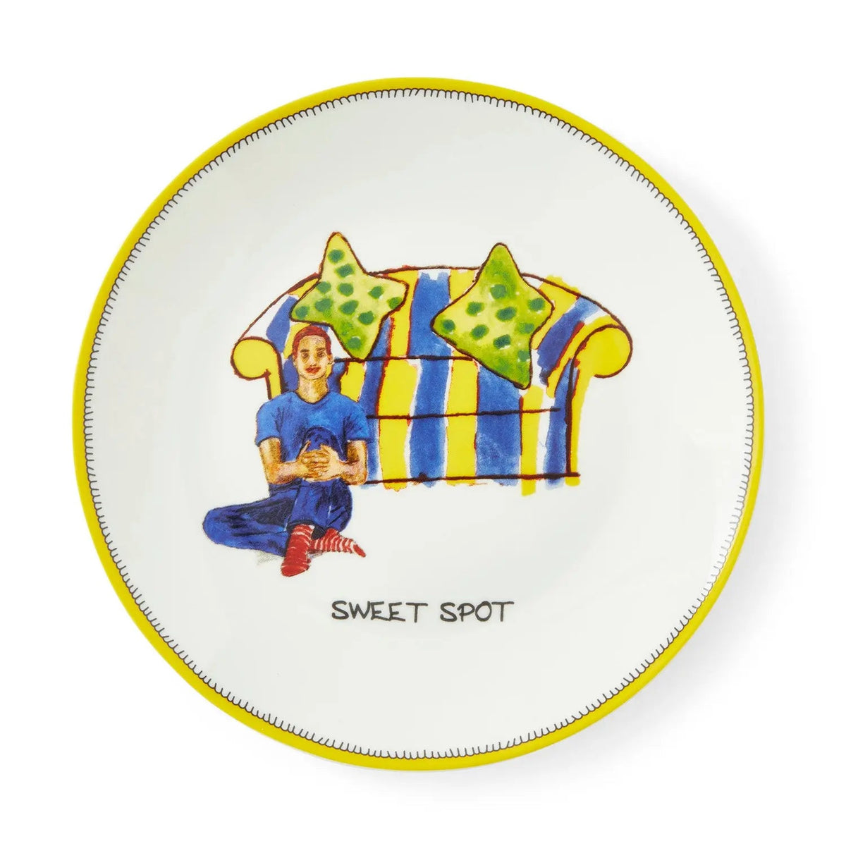 Spode Kit Kemp - Doodles Tidbit Plate S/4 Spode