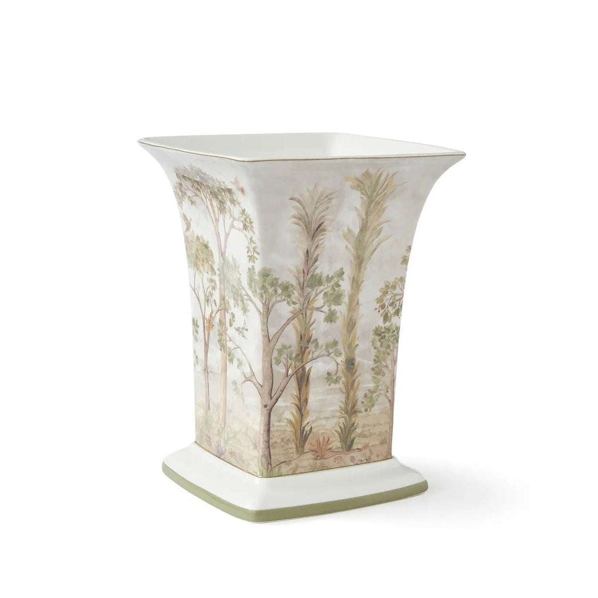 Spode Kit Kemp Tall Trees Square Vase Spode