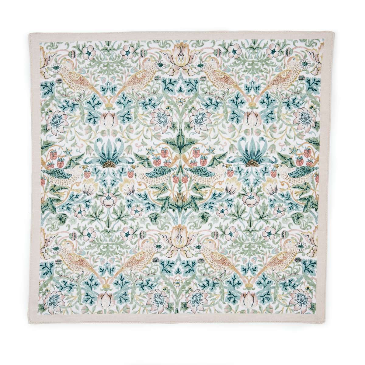 Spode Morris & Co. Strawberry Thief Set of 2 Napkins Spode - Crystal House