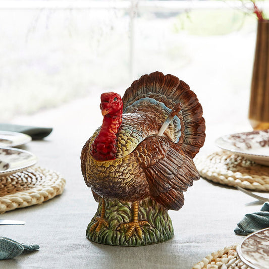 Spode Turkey Gravy Boat and Ladle Spode - Crystal House