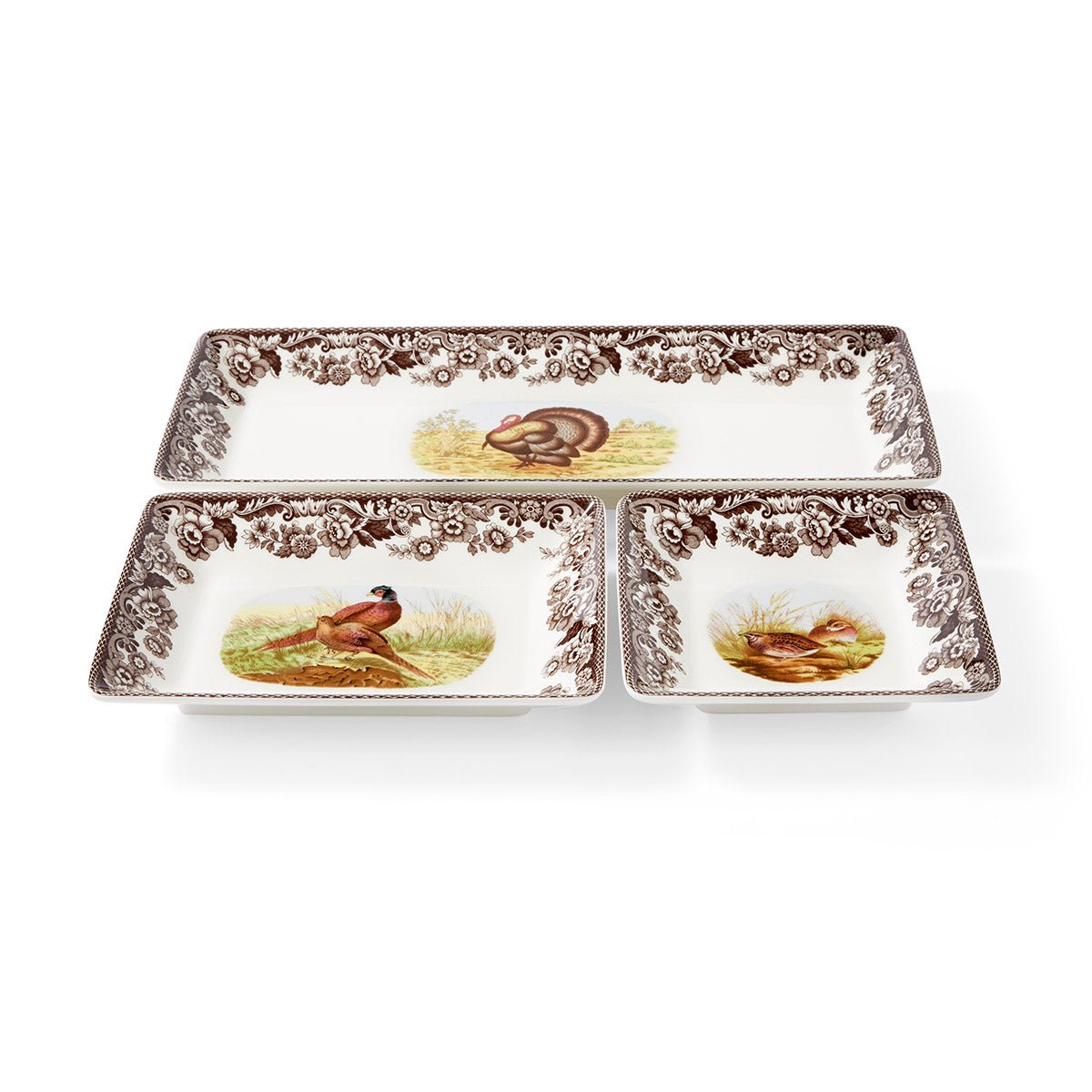 Spode Woodland 3pc Nesting Trays Spode - Crystal House