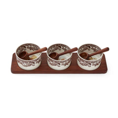 Spode Woodland 7 Piece Condiment Set Spode - Crystal House